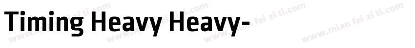 Timing Heavy Heavy字体转换